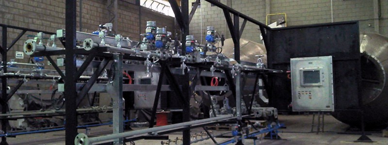 SKID DE GÁS
Peso: 2 ton
Dimensões: 7090 x 2744 x 2108 mm
Normas: ASME VIII / N-268
Material: AISI 304/ A-106
Ano de Fabricação: 2012