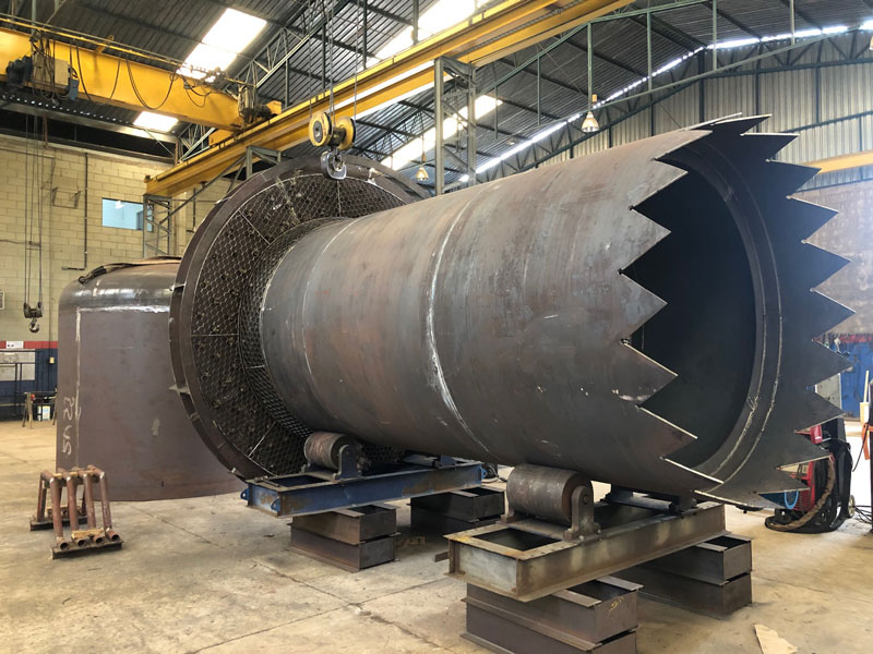 Camisa, tampo do teto e forma de refratamento para pote de selagem BYPASS F-631B (Petrobras/RLAM)