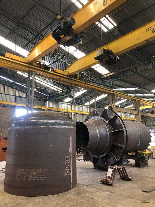 Camisa, tampo do teto e forma de refratamento para pote de selagem BYPASS F-631B (Petrobras/RLAM)