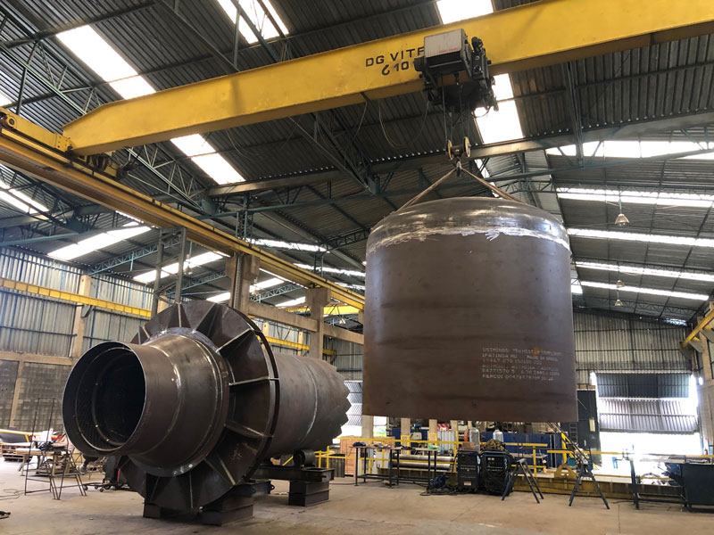 Camisa, tampo do teto e forma de refratamento para pote de selagem BYPASS F-631B (Petrobras/RLAM)