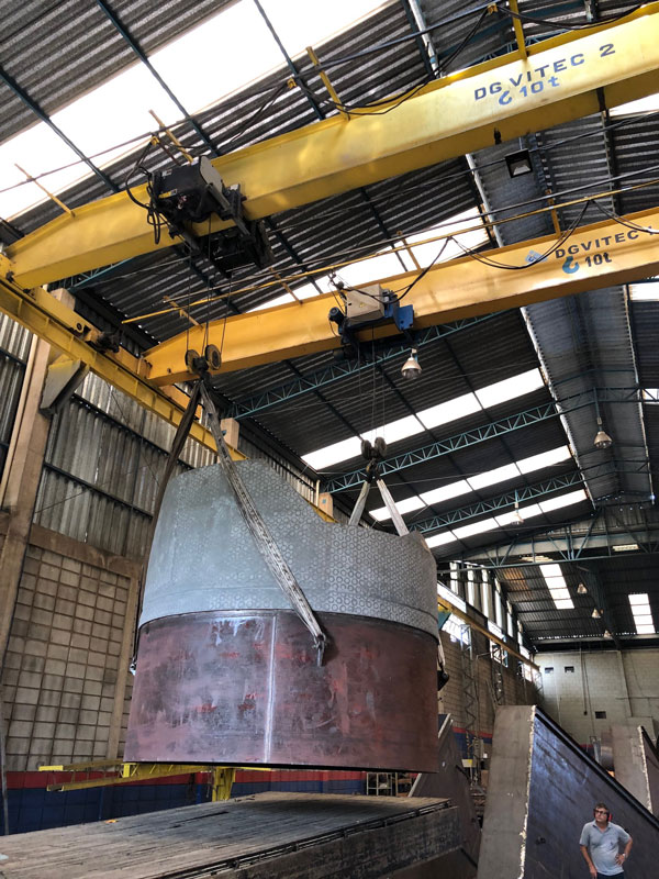 Grelha para regenerador do conversor D-601 A387 GR22 UFCC (Petrobras/RLAM)