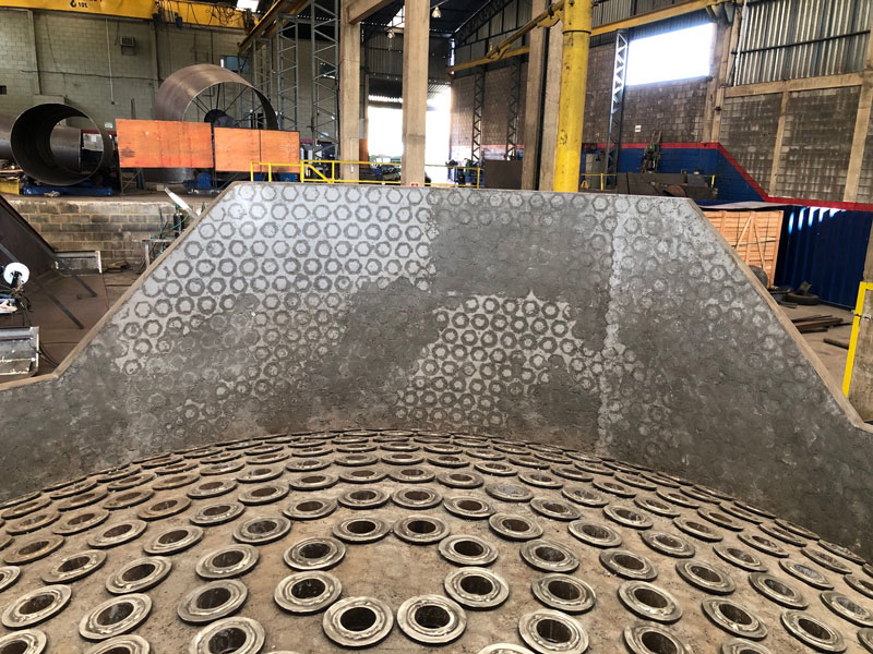 Grelha para regenerador do conversor D-601 A387 GR22 UFCC (Petrobras/RLAM)